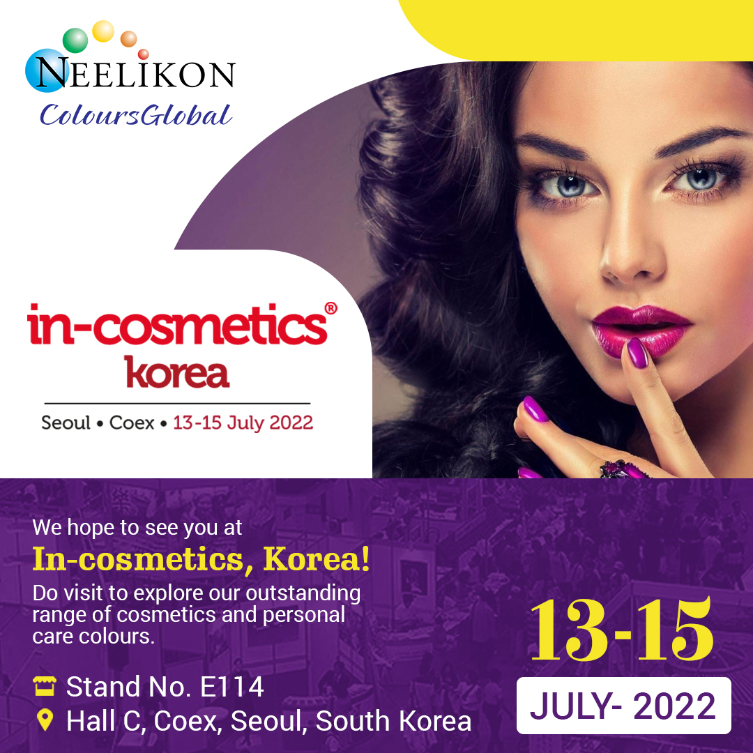 NeelikonL's tweet photo. We are participating in In-Cosmetics Korea!
Do visit us and explore our versatile range of cosmetics and personal care colours.
13th to 15th July 2022 @Stand No. E114, Hall C, Coex, Seoul, South Korea.
#dovisit #exhibition #tradeshow #neelikon #comesoon https://t.co/SdWc9kVk44