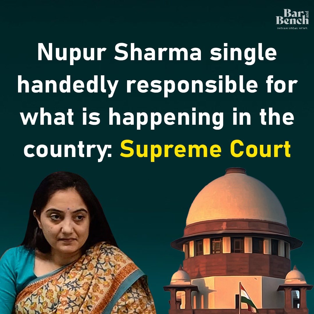 Beg to differ. It is the ecosystem created by the BJP’s blessings not just her individually. BJP has made her a scapegoat &amp; this observation lets the party off the hook. She was speaking exactly what was expected from her as a spokesperson.