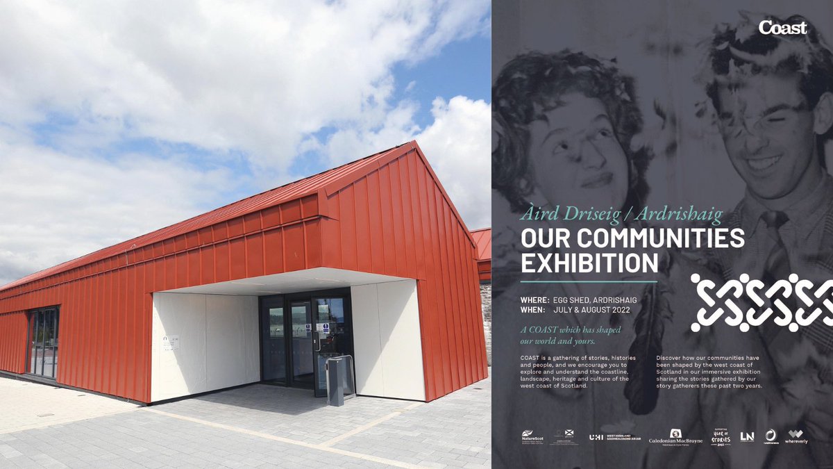 Scottish Canals (@scottishcanals) on Twitter photo Delighted that The Egg Shed will be home to 'Our Communities Exhibition', installation throughout July / August.
<a href="/CoastScot/">CoastScot</a> is a gathering of stories, histories and people from the west coast of Scotland.
Admission is free. #crinancanal
<a href="/WCWScotland/">WestCoastWaters</a> <a href="/nature_scot/">Former NatureScot account</a> #westcoststories Delighted that The Egg Shed will be home to 'Our Communities Exhibition', installation throughout July / August.
<a href="/CoastScot/">CoastScot</a> is a gathering of stories, histories and people from the west coast of Scotland.
Admission is free. #crinancanal
<a href="/WCWScotland/">WestCoastWaters</a> <a href="/nature_scot/">Former NatureScot account</a> #westcoststories