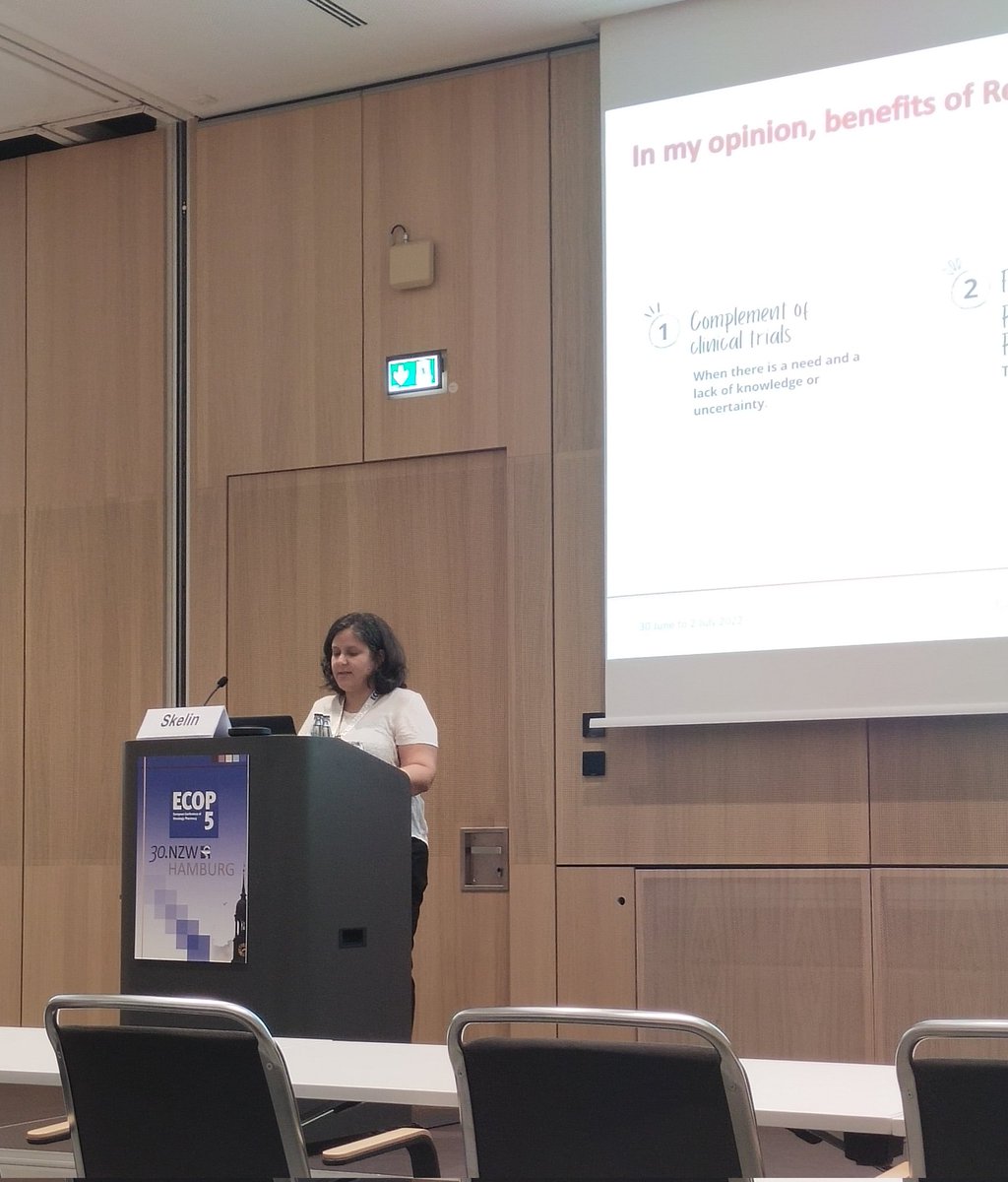 Ana_Dicastillo's tweet photo. Excellent intervention of @cribanec in #5ECOP of real world data studies https://t.co/jMFGC5SM5u