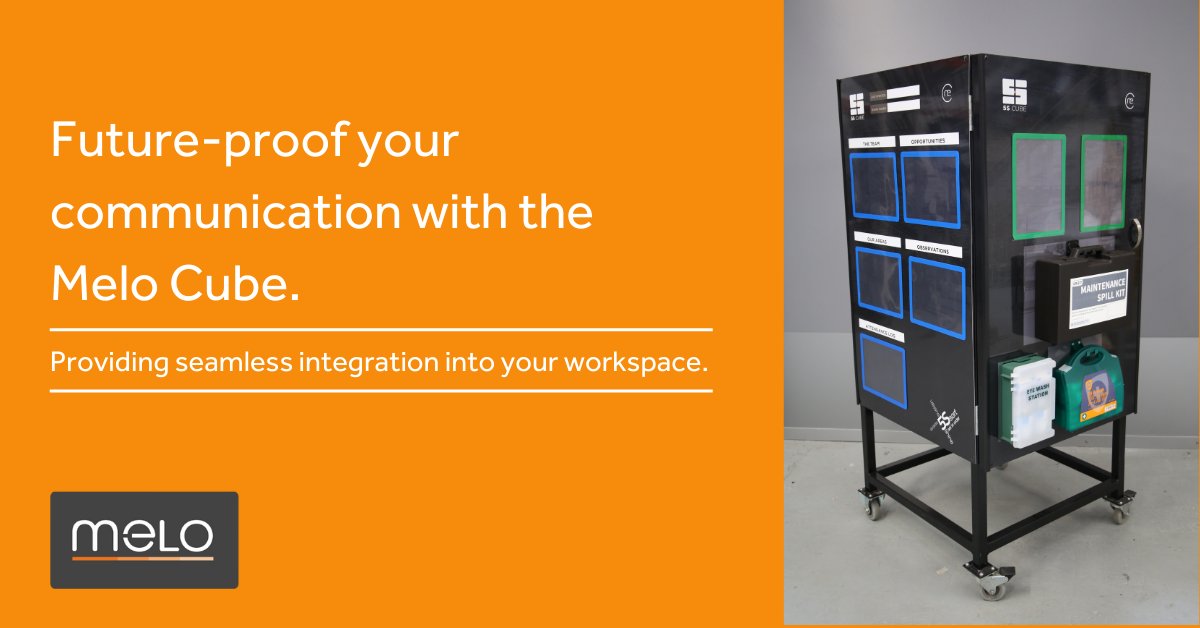 MeloWorldLtd's tweet photo. Don't let your business communication go out of date.
With a bespoke design, its magnetic, dry-wipe, and interchangeable wall options, we can ensure you have a seamless integration into your workspace. 

Our cube allows you to display vital communications around the workplace. https://t.co/ssx1MuZg71