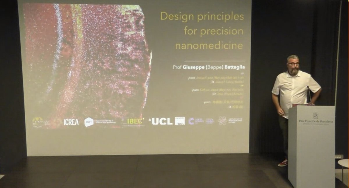 📢Invited speaker <a href="/bppebattaglia/">X no more🇪🇺</a> from <a href="/IBECbarcelona/">IBEC</a> is now presenting “Design principles for precision nanomedicines” at THERACAT Final Conference. 
If you don’t want to miss it join us at:  👉meet.goto.com/787004741