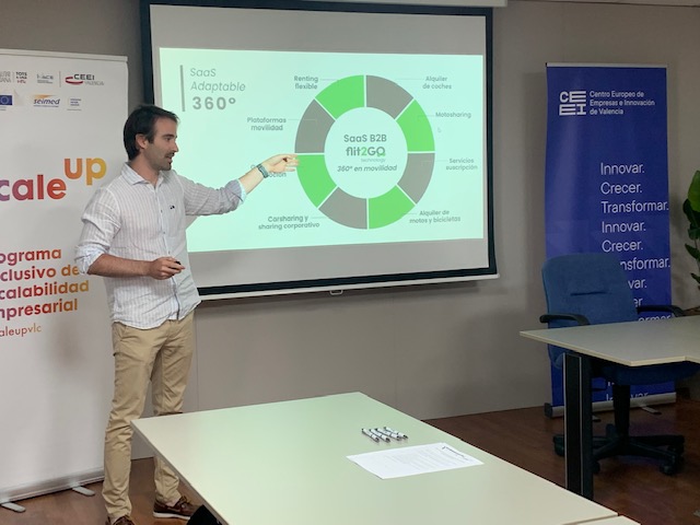 ceeivalencia's tweet image. 8️⃣ Turno de @flit2go nace con un objetivo claro: impulsar la transformación digital de las empresas de movilidad 🔝🚘 Pitchea su CEO @PabloCasan