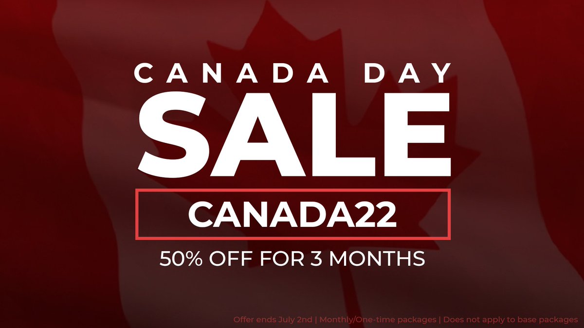 SlashyHosting's tweet image. Happy Canada Day! 🎉
We here at Novonode are celebrating with a 50% off flash sale (3 months recurring!!)
To take advantage of this sale, use code CANADA22 at the checkout! 

🛒novonode.com