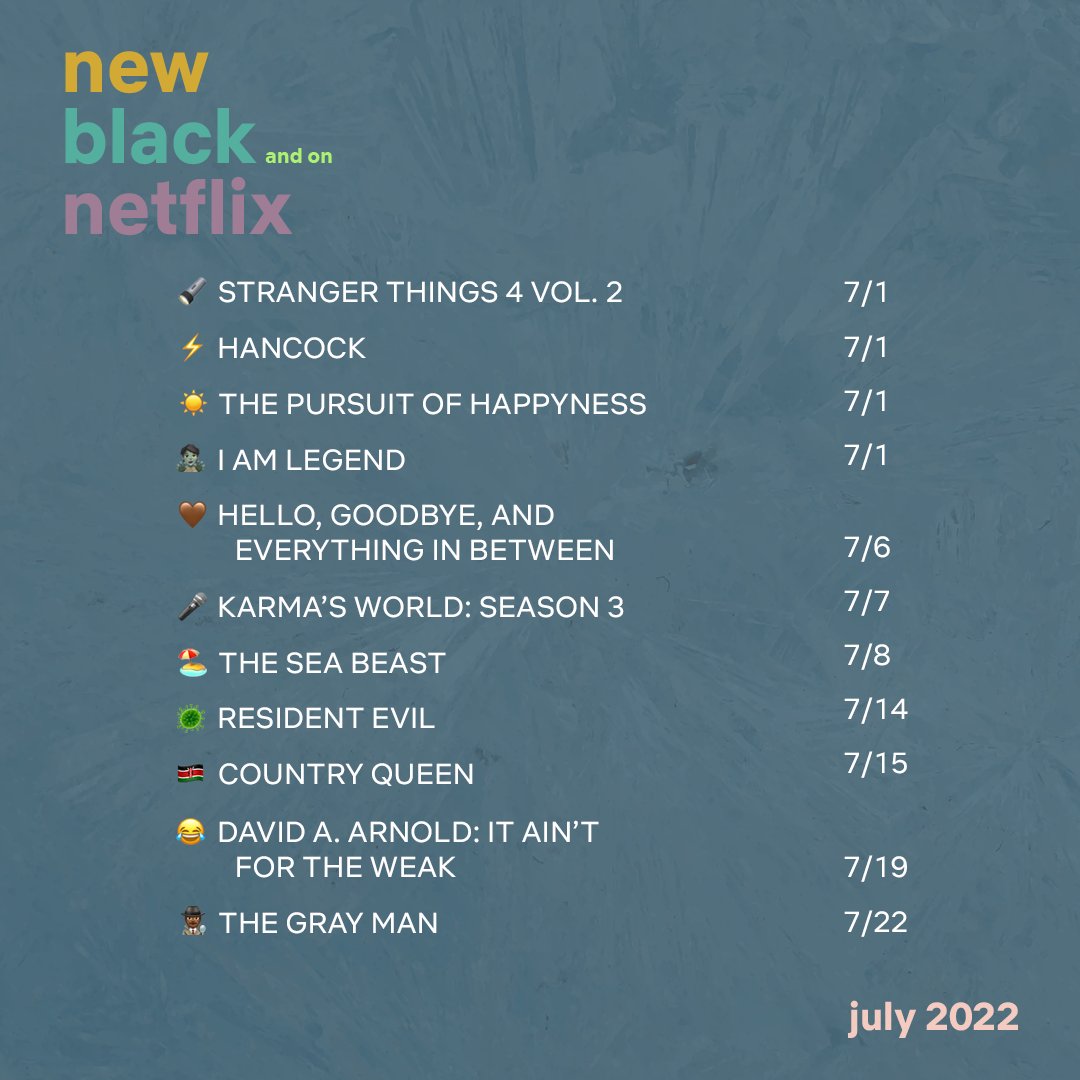 July, what's good!?!

Here's what's new in July on Netflix.