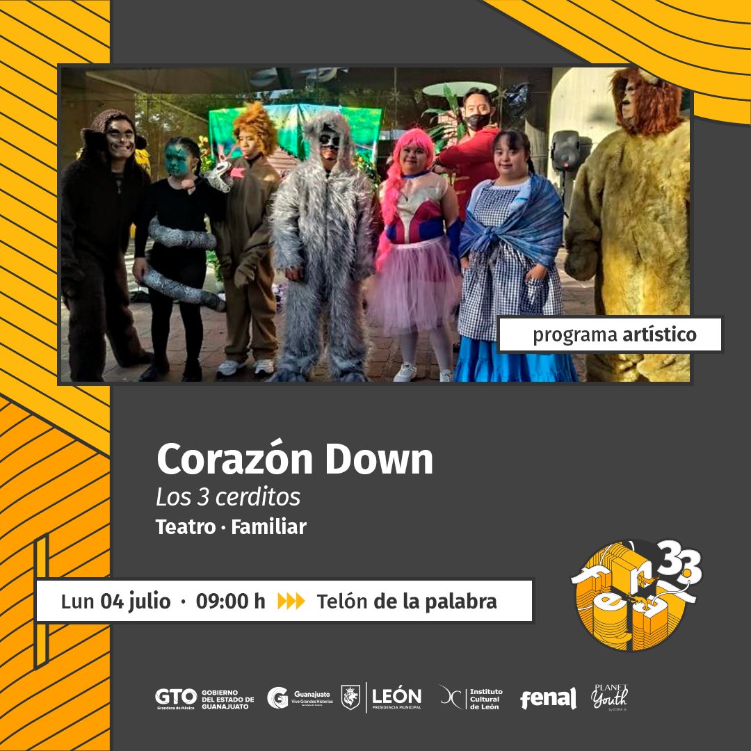 CulturaLeon's tweet image. 🎼🕺🎭¡Música, danza, teatro y más!
Te esperamos en #MiFenal para la experiencia al máximo.