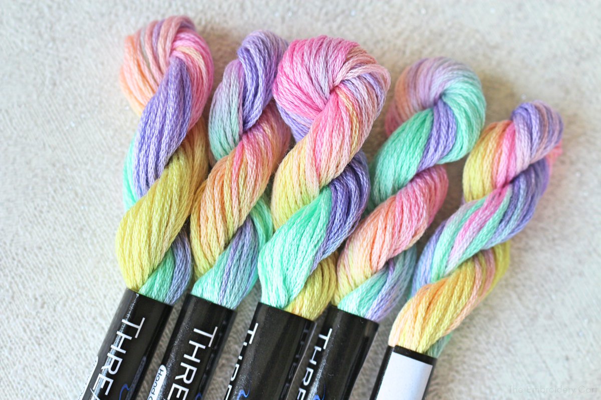 The beautiful pastel variegated thread has been restocked!!🧵💫
etsy.me/3AfYjaw

#pastelcolors #variegatedthread #pastel #embroiderythread