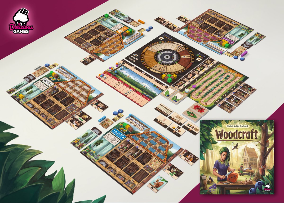 This is how the final visualization of our new game Woodcraft looks like. Thank you all who helped us with choosing the best option for the box appearance.

#woodcraft #deliciousgamesboard #deliciousgames #gamevisualization #boardgame #newgame #newboardgame #box  #newgame2022