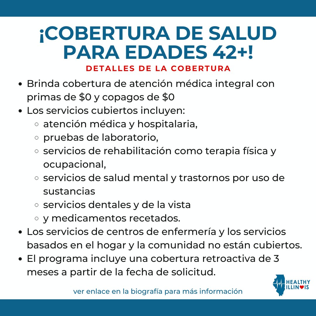 STARTING TODAY: Healthcare coverage through Health Benefits for Immigrant Adults (HBIA) opens for enrollment tomorrow, July 1, 2022, for all income-eligible individuals ages 42-54, regardless of immigration status.

Apply at abe.illinois.gov.