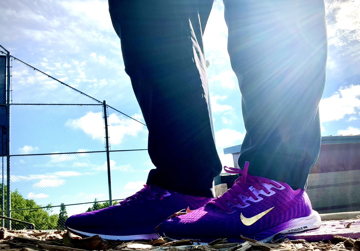 LLefty18's tweet photo. RECRUITING KICKS ✅IN -DAY 5
Special Edition Nike Zoom Pegasus.
Whole bunch of sunshine &amp; gratitude. And def more puppy pets.  #ChasingTigers 🐅🐅 #GetTo https://t.co/uUS3ghFsli