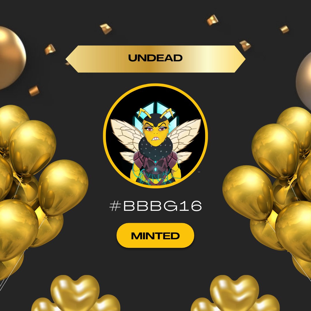 0xbringbackbees's tweet photo. Undead You’ve always 🐝🌱ved in us. Thank you for being an important part of this  
@0xbringbackbees
  story. 
*
Mint is still live : https://t.co/sT05VZLGYO
*
#WAGMI #NFTCommunity 
@WazirXNFT
 #BringBackBees #BNB  #BSC #Binance #NFT #SDGs https://t.co/tldiftsTZT
