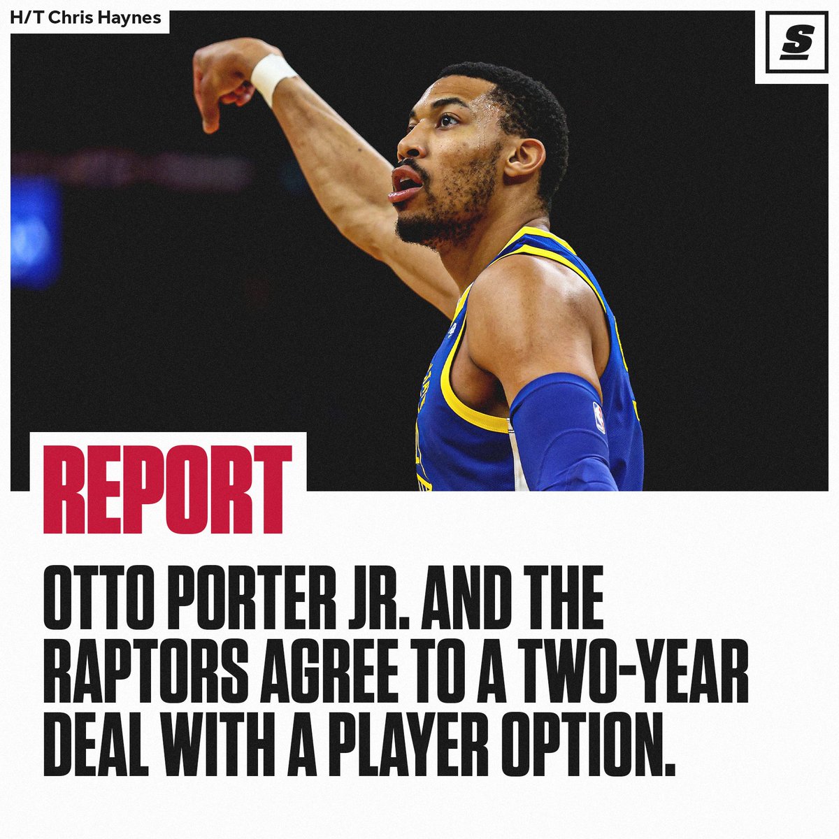 theScore's tweet photo. Otto Porter Jr. is headed to the Toronto Raptors. 👀🦖 https://t.co/kNACq4RQp1