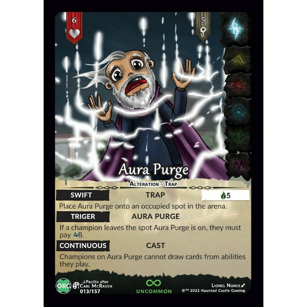 OuterEdgeComics's tweet image. To celebrate the imminent release of Genesis: Battle of Champions I’ve begun chibi-fying the spoilers!

Today’s offering: Aura Purge

With apologies to Carl McRaven

#genesisboc #chibi #chibistyle #spoiler #art #homage #tcg instagr.am/p/CfeVFLctGLT/