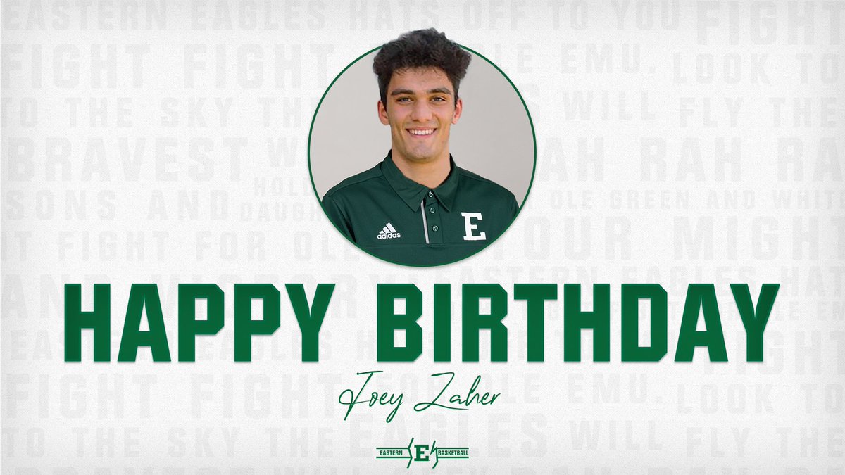 Join us in wishing a #HappyBirthday to <a href="/joey_zaher/">Jz zaher</a>!

Enjoy your day, JZ!

#EMUEagles | #TimEtoSoar