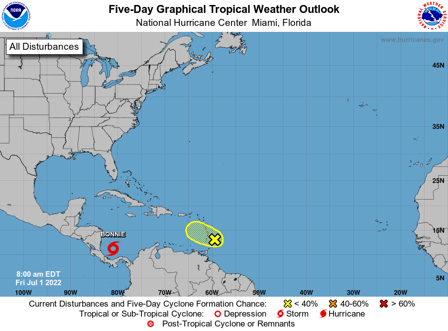 osmithgallardo's tweet photo. Finalmente de #PTC2 a Tormenta Tropical Bonnie - se espera que toque tierra hoy en la noche sobre el Norte de Costa Rica y Sur de Nicaragua - a continuar con el seguimiento climatico.
#Bonnie https://t.co/3L1PGcpajU