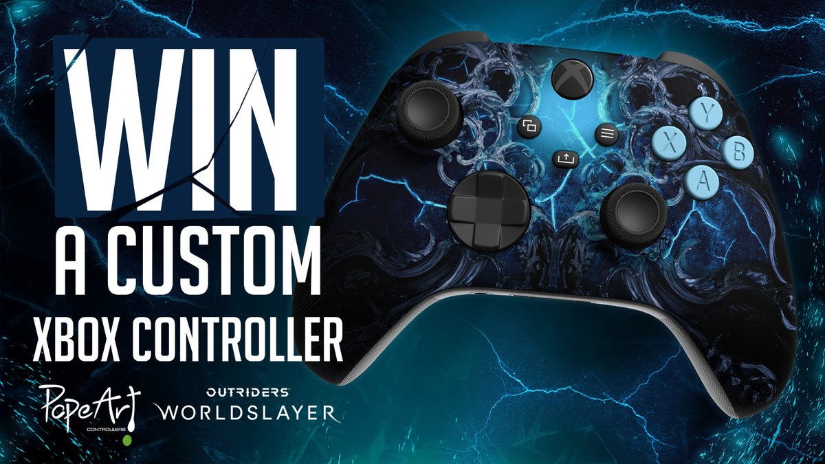 GAMEdigital's tweet image. 🔥 WIN 🔥
To celebrate the launch of @Outriders Worldslayer, we will be giving YOU the chance to #win 1 of 2 custom Xbox controllers! To enter all you need to do is:

🎮 Retweet 
🤝 Follow us 
🔥 Tag a friend

T&amp;amp;Cs apply: bit.ly/3PmJB6N 
Ends: 11.59pm GMT 14/07/22