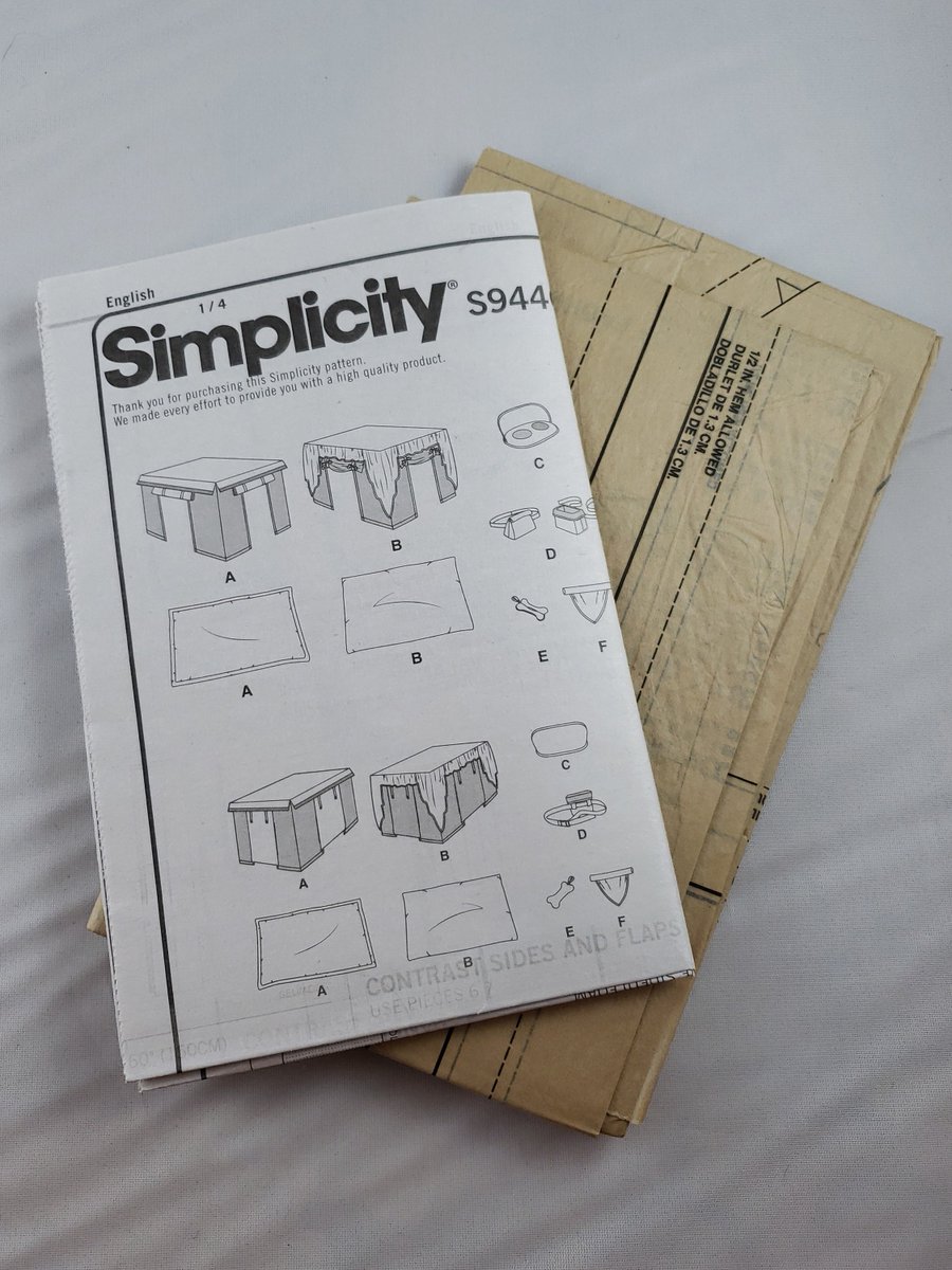 quilts_more's tweet photo. Pet Crate Cover, Placemat With Back Guard, Treat Pouch, Waste Bag Pouch And Scarf New Sewing Pattern Simplicity S9446, Dog Accessories, Pets https://t.co/TPTyh2lGMp #Etsy #ImagineQuiltsAndMore #ThreeSizes https://t.co/kHhScopGZ6