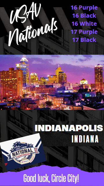 Good luck to our 16's &amp; 17's teams as they start their path to the podium at USAV Nationals over the next 4 days! 🔥🔥💪