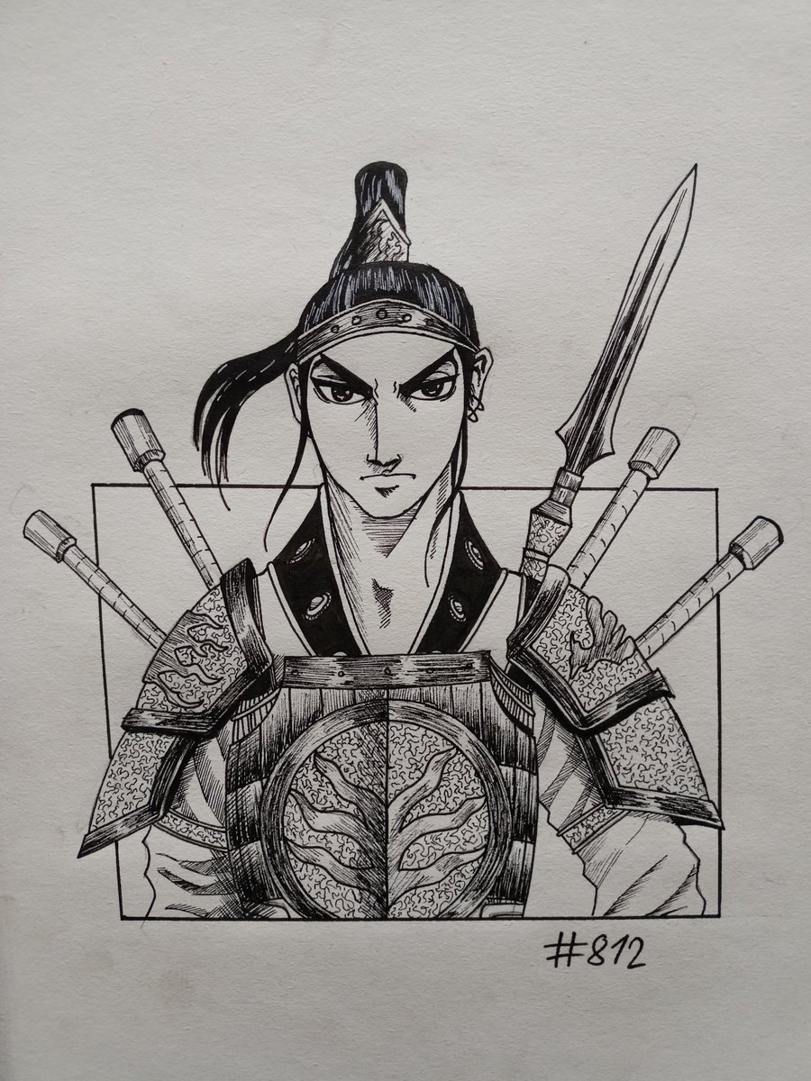 AlblJakub's tweet photo. Day #812 of #DailyDrawing
#Ou #Hon from #Kingdom
#anime #manga #drawing #art #tattoodesign #ouhon https://t.co/Potnh2TOv7