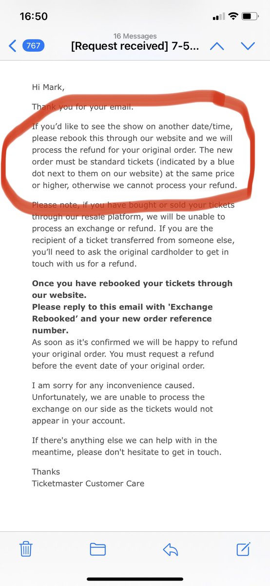 CoachMarkS4K's tweet photo. @TicketmasterCS But that is my point. How can you hold onto my money for 23 working days when YOU told me to repurchase the tickets on the correct date and I would be refunded? It’s unacceptable give the amount to say it needs to be looked into for this time period don’t you think? https://t.co/ZfHJOiivAG