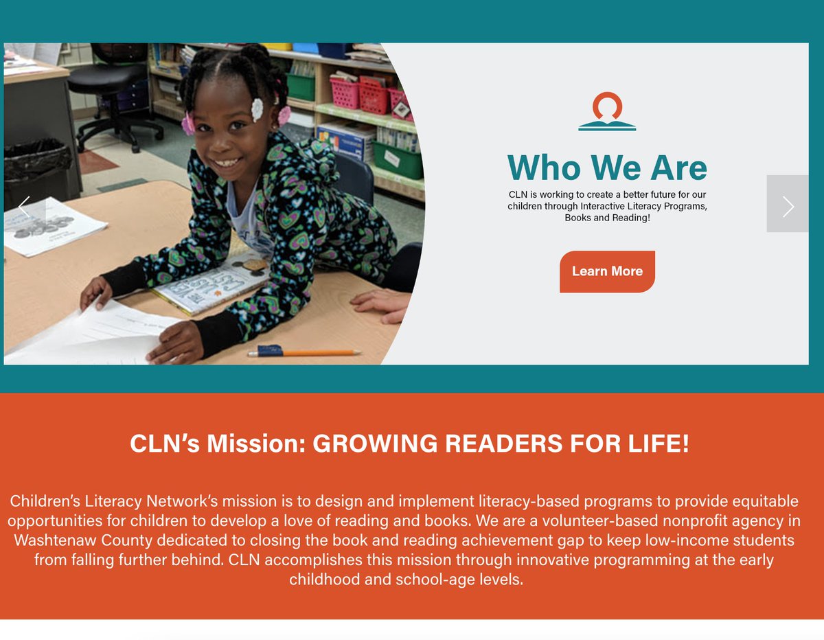 We would like to invite you to CLN's brand new website! We're so excited to showcase all of our innovative programs in this new space. Thank you to One More Minute Creative for all of your hard work! Check out our new website by clicking the link: childrensliteracynetwork.org