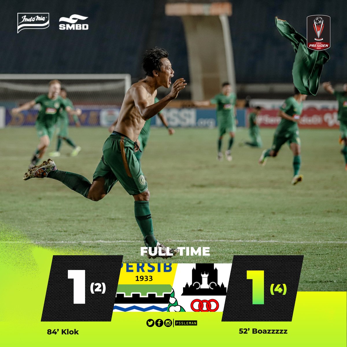 Onto the next stage!!

#PSS #UnityForOurGlory #PialaPresiden #PersibVsPSS #PSSday