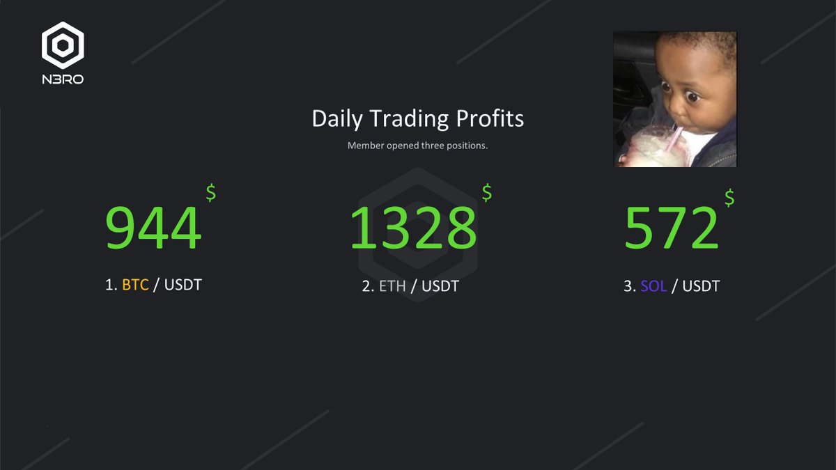 POV: You are the @n3robot social media admin and see the daily profits of one member...
