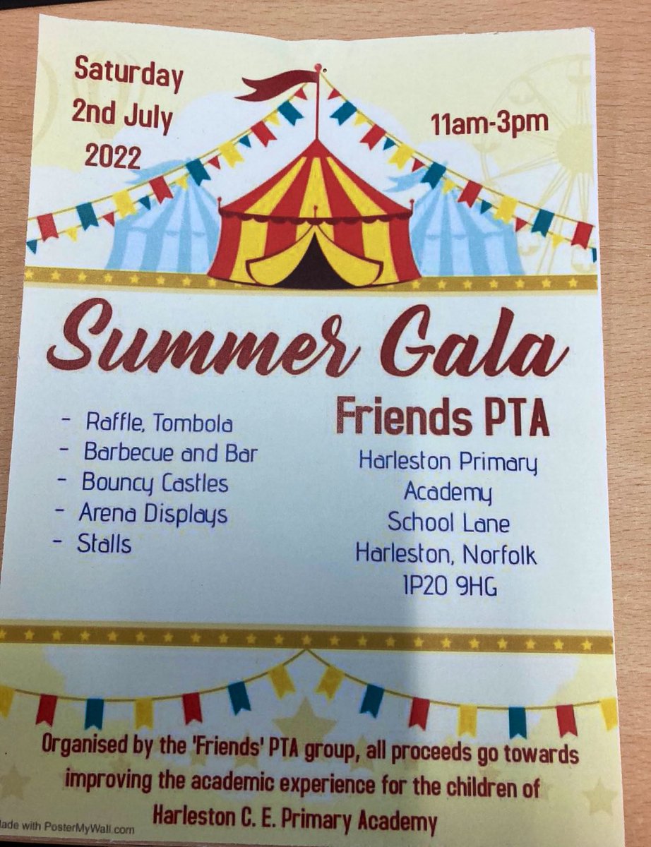 An exciting day awaits us tomorrow <a href="/HarlestonCE/">Harleston C.E. Primary Academy</a> 

We look forward to seeing the #HarlestonFamily💜