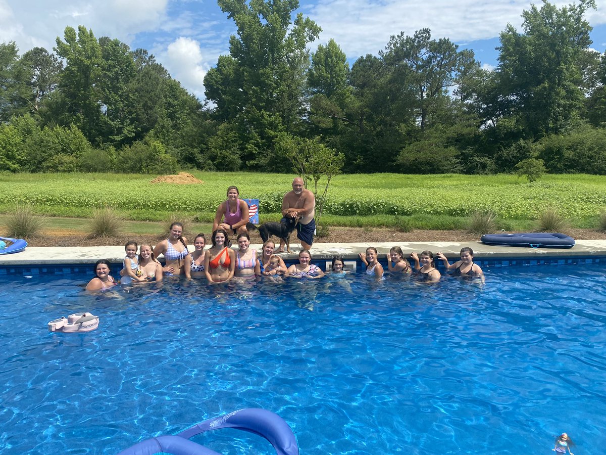 AcademyWinston's tweet photo. Our Lady Pats enjoying a swim and cookout for their hard work! https://t.co/edTxejc7a7