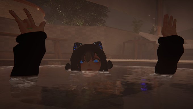 お風呂に溺れる....!(*`ω`*)
みんなでのんびりしたり膝枕してもらったり! 