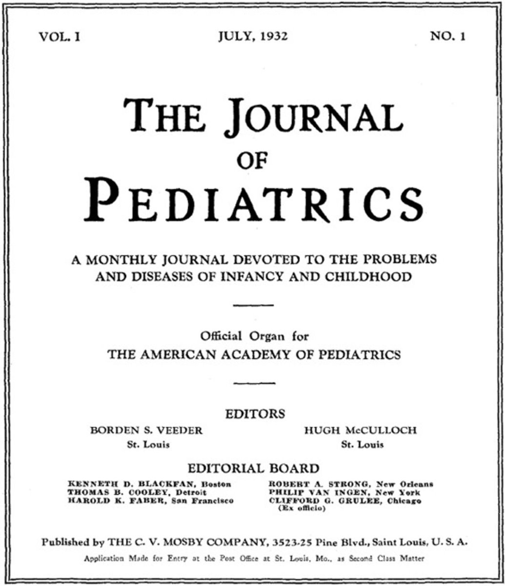 JPediatr's tweet photo. The Journal of Pediatrics turns 90! First published in July, 1932, #JPeds is the oldest established pediatric journal. In this month's volume, editors share their perspectives on The Journal's history, its role in the field, and its future.

➡️ https://t.co/0gchMVuSeh https://t.co/SDR2YmEbNY