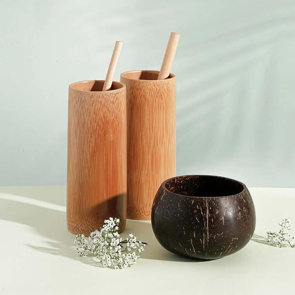 Conscious_Femme's tweet photo. CF Bamboo Cup &amp; Bamboo straws - Plastic-free #Soon https://t.co/aUyLCVwtBX