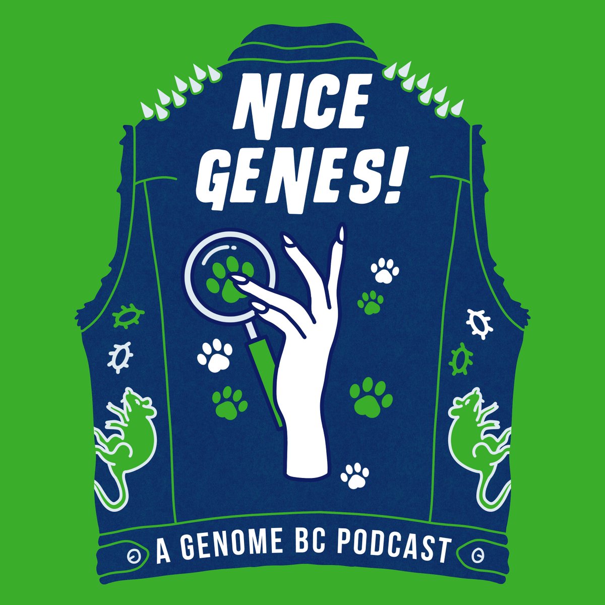 GenomeBC's tweet photo. Nice Genes! Ep3 featuring super host @kaylee_byers, co-host @CylitaGuy, the amazing @fleurygs &amp; Dr Eske Willerslev of @UCPH_Research will launch next Tuesday!

Join them as they chat eDNA, conservation &amp; cheetahs🐆 You can find #NiceGenes! wherever you get your podcasts! @SFU_FHS https://t.co/D9FGRtSwMT