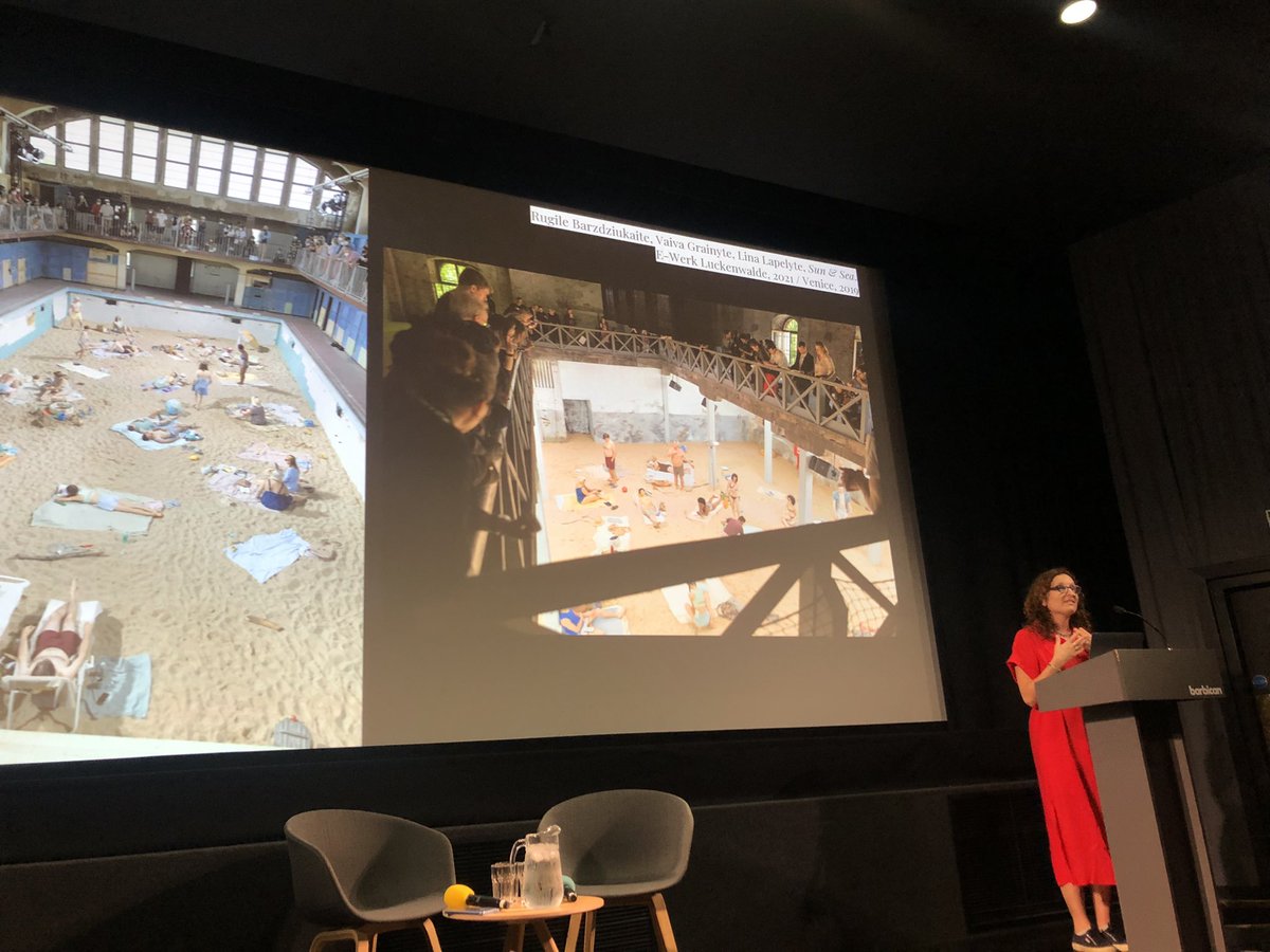 AliceWSharp's tweet photo. Climate crisis is as complex as the world itself and needs everything including art @lpietroiusti @radicalecology #backtoearth @serpentineUK great interview & presentation @WillGompertzbbc @barbicancentre #CreateForTomorrow @LDN_environment https://t.co/faparUJJQs