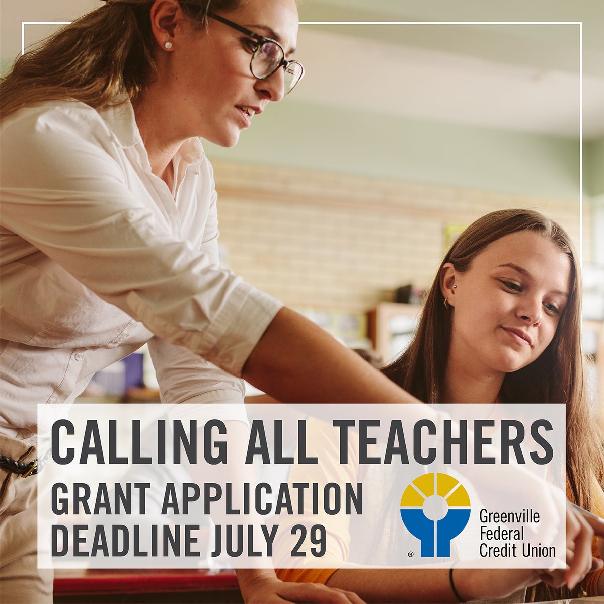Greenville Federal Credit Union Foundation will award ten, $500 grants to Greenville County Schools teachers for the 2022-23 school year. Deadline to apply is July 29. Learn more: greenvillefcu.com/press-releases…