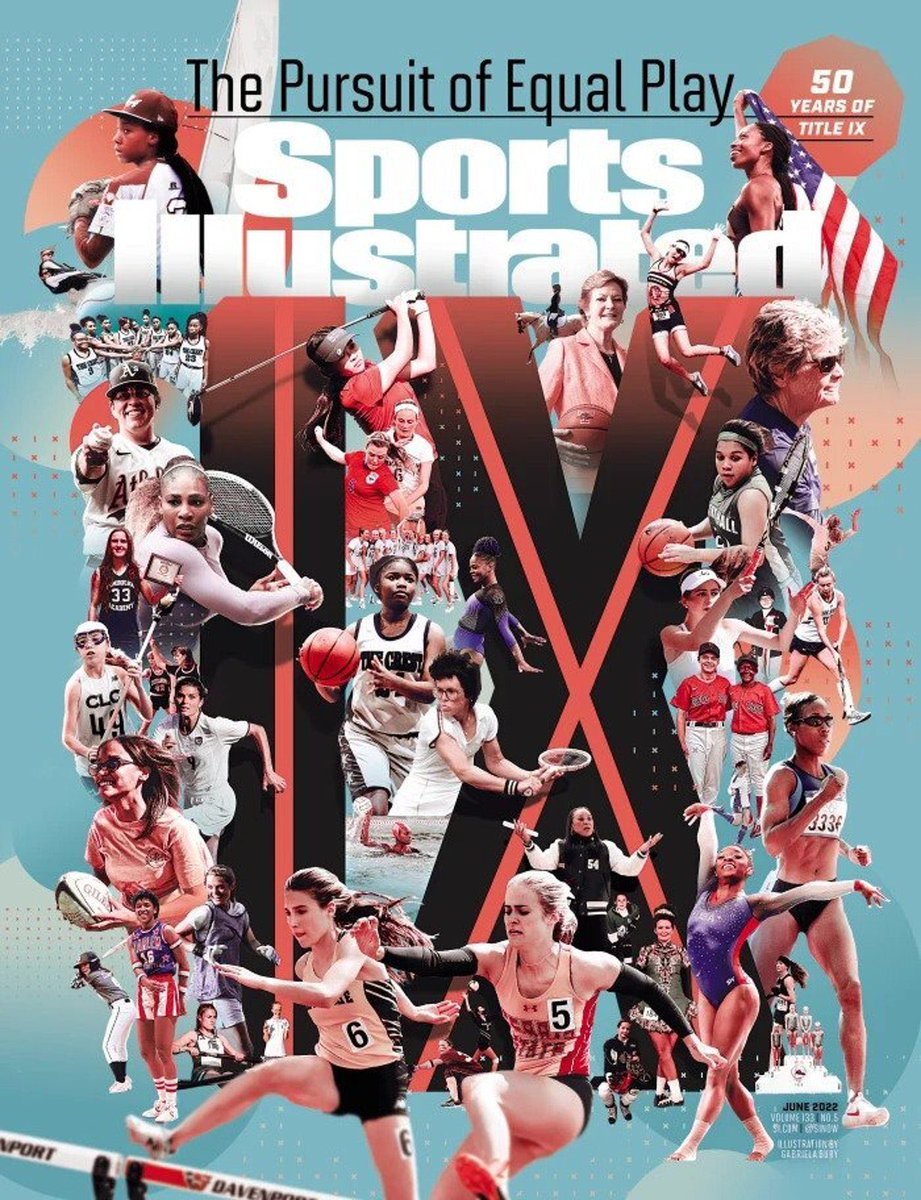 From @NDSMCObserver to @SInow! As the magazine’s photo editor, Marguerite Schropp Lucarelli ’93 designed the June cover for Sports Illustrated, celebrating the 50th anniversary of Title IX. Credit to @DetroitCatholic for this great profile! 📸: Detroit Catholic.