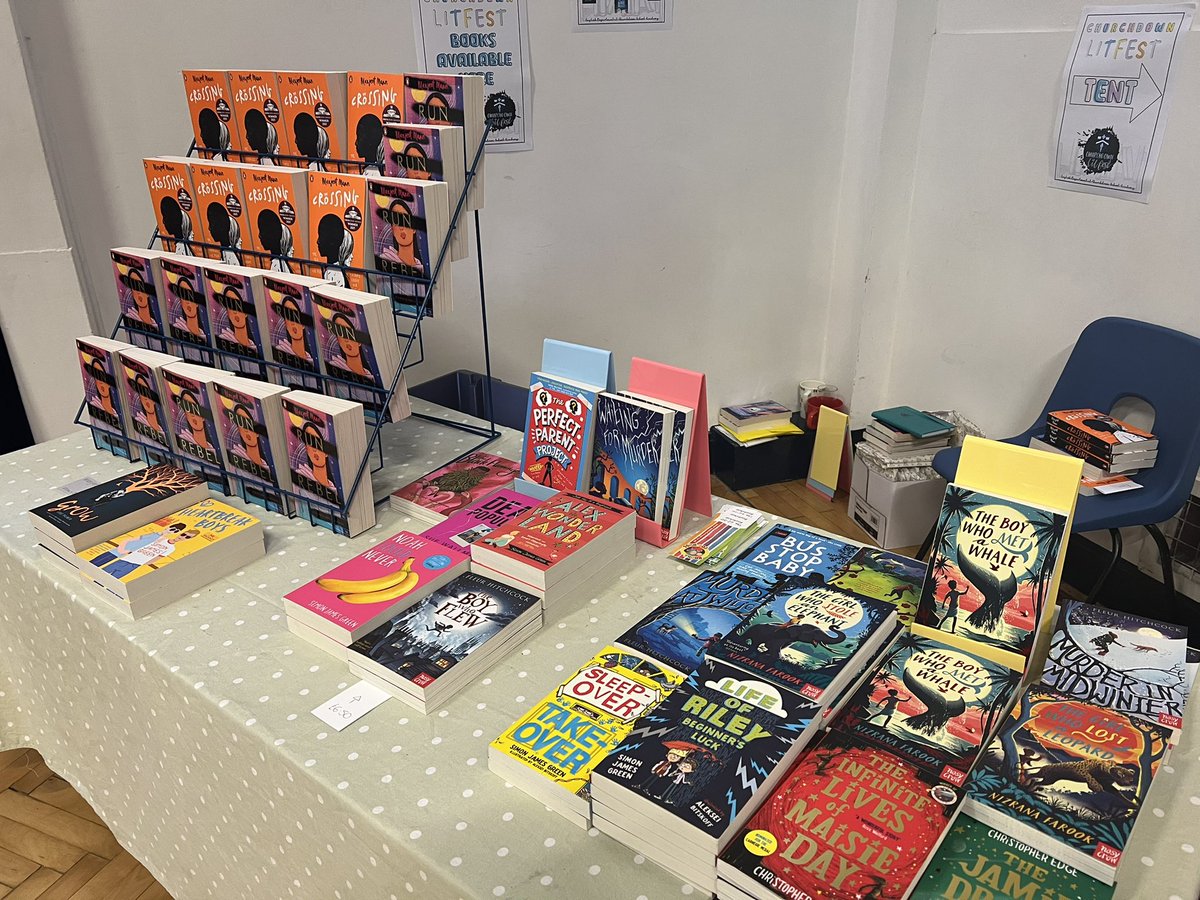 The excellent @Booksforbugs are selling Manjeet’s books. You can also pick up books from a range of the authors who have joined us this week! #cdownlitfest
