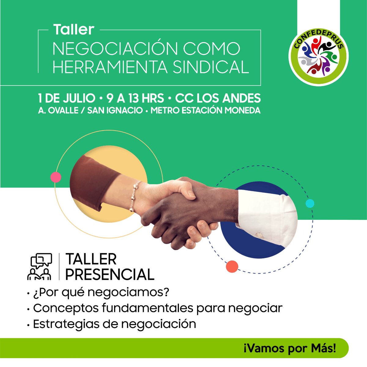 Es hoy, es hoy, no lo olvides desde las 9 hrs nos juntamos en el taller de #confedeprus Negociación como herramienta sindical #vamospormás @FedeprusM @fedeprusaconca1 @FedeprusA @fedeprusvip @Fedeprusnuble