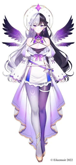 あいちゃんのデザイン、キービジュアルイラストを担当させていただきました!🕊️💫

I was in charge of Eileennoir illustration!🕊️💫 