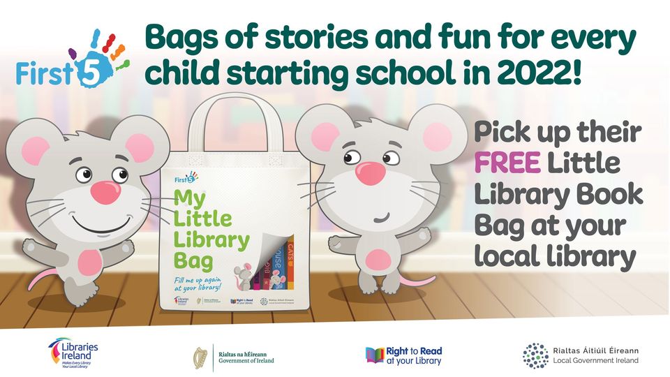 corkcitylibrary's tweet photo. Is your child starting school this year?
Time is running out to collect your Little Library Book Bag!
We are nearly out of bags, so call your local library to find out if bags are still available.
#CorkCityLibraries #LittleLibraryBags #FirstFive #SpringIntoStorytime https://t.co/A9CEmyIAZR