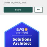 Image for the Tweet beginning: Just passed my second #AWS