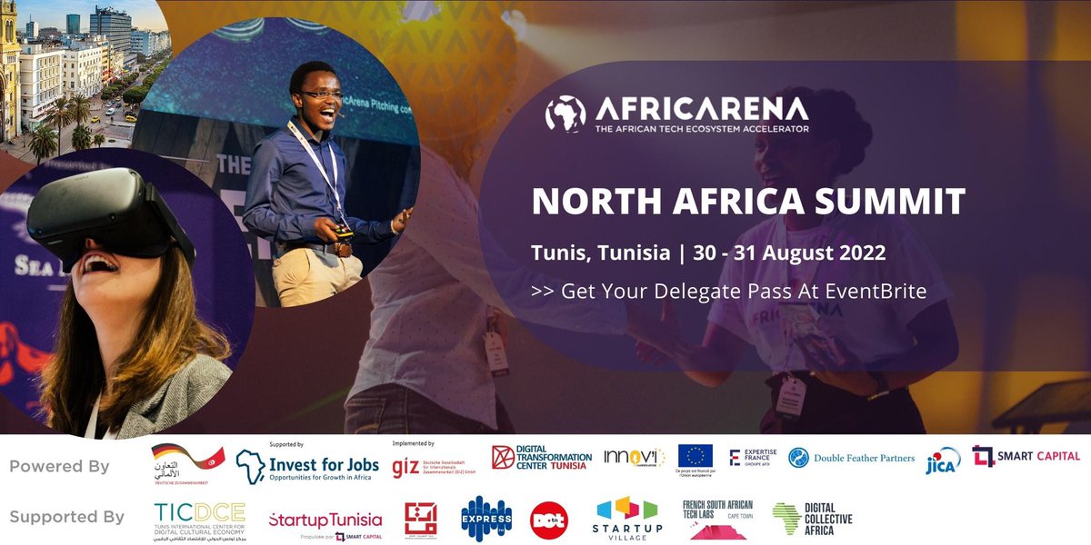 It's Official 🎉

We are super excited to announce that we will be hosting the <a href="/AFRICARENA/">AfricArena</a> North Africa Summit on the 30th &amp; 31st of August in Tunis, Tunisia.

Secure Your Super Earlybird Tickets HERE: bit.ly/3niy2R0

#NorthAfricaSummit2022 #AfricArena2022