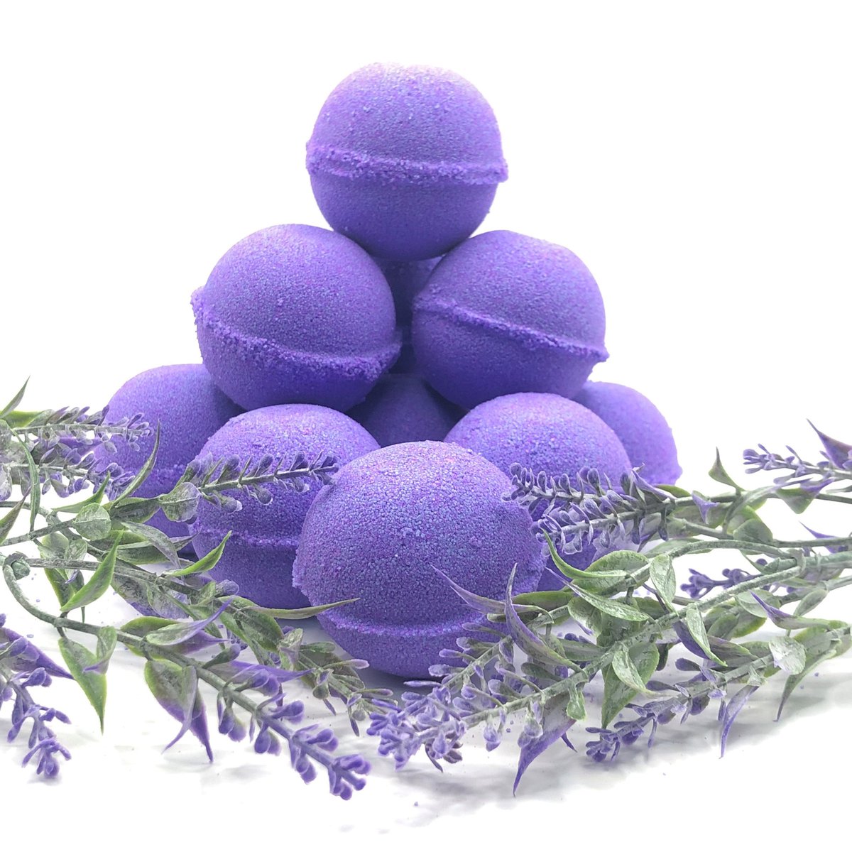 Thanks for the great review Linda H. ★★★★★! etsy.me/3uhy2ou #etsy #purple #bridalshower #minibathbombs #bathbombsforgirls #samplefizzybombs #lavenderbathbombs #organic #natural #soothing