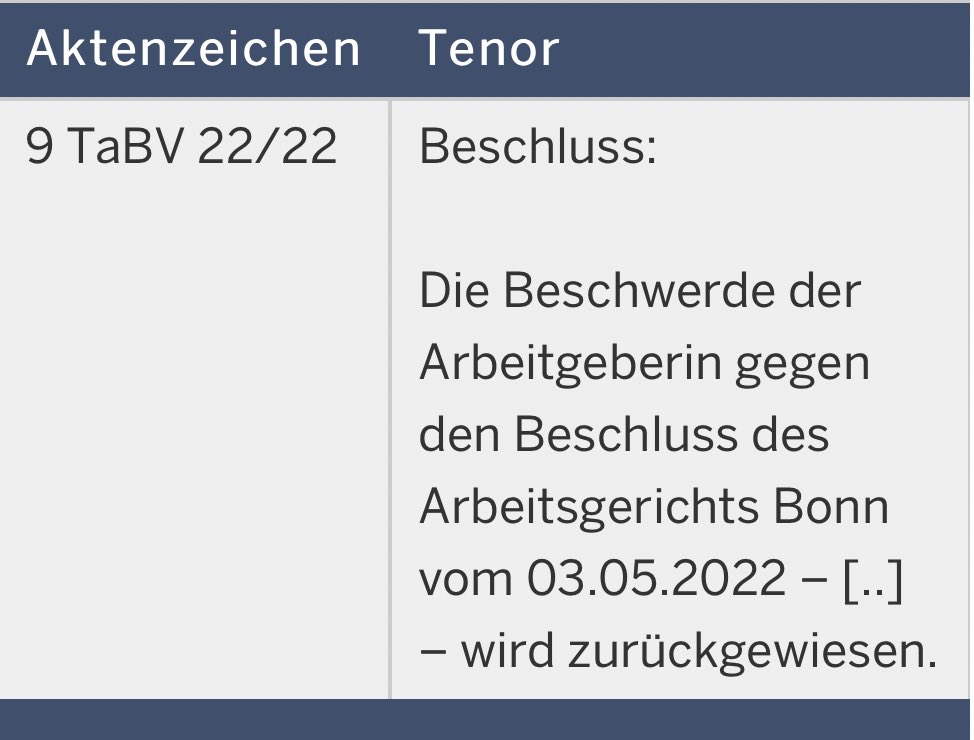 🚨 Eilmeldung 🚨
Die Klage der Arbeitgeber gegen den Streik in Bonn wurde auch in zweiter Instanz abgewiesen. 
Die Verzögerungstaktik und der Angriff auf unser Streikrecht muss jetzt aufhören.
Niemand hat mehr Verständnis für diesen Unsinn.

Personalmangel tötet!
#NotrufNRW