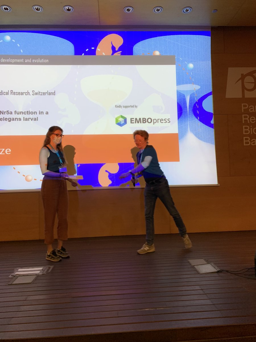EbisuyaMiki's tweet photo. Congratulations to the 3 poster prize winners for #EMBODevTempo!

Hidenobu Miyazawa @HidenobuAnzo
Michaela Woelk
Francisco Manuel Martin Zamora @fmmartinz

Sponsored by @EMBOPress! https://t.co/Cc0czvrGej