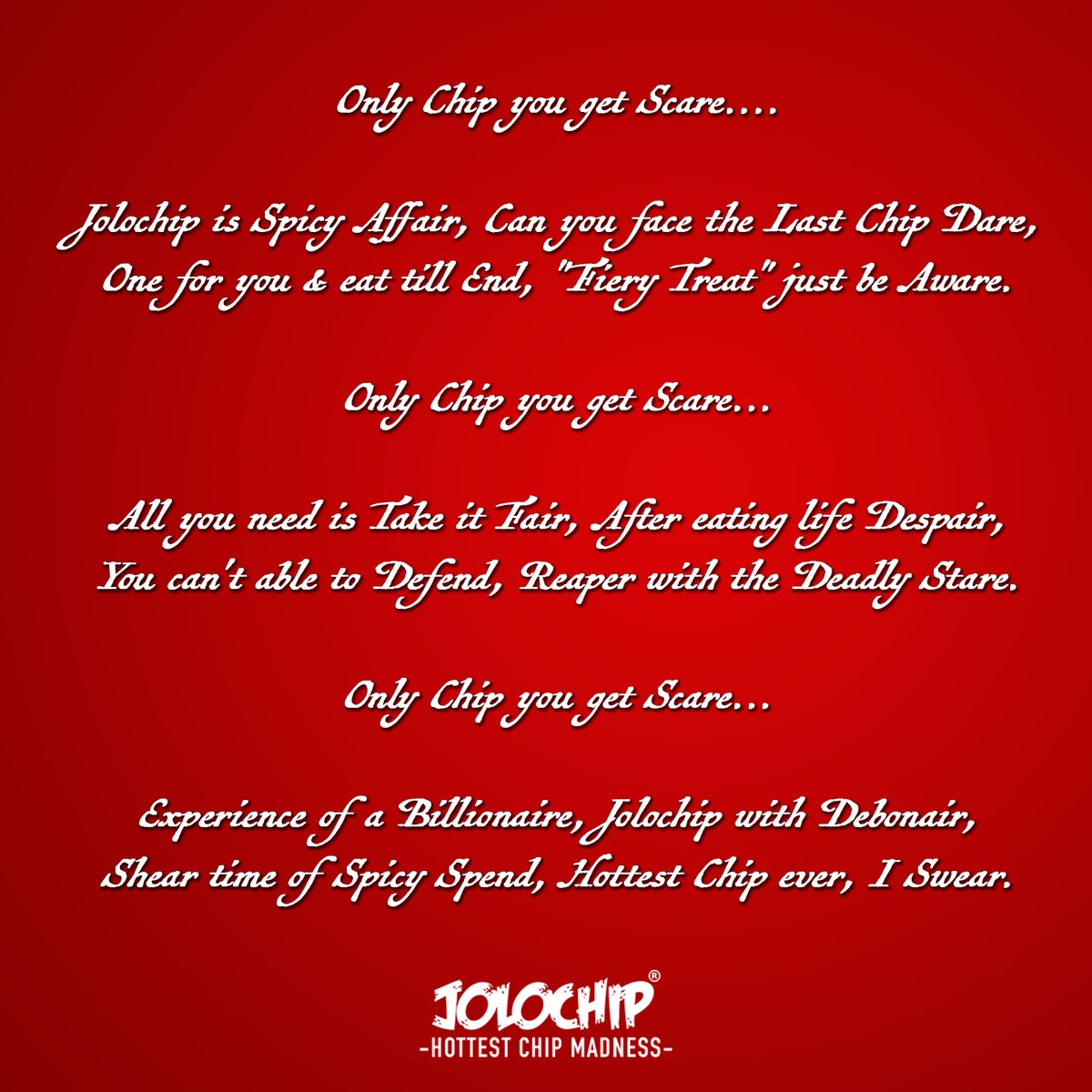 jolochip's tweet photo. A Spicy Emotion can only be expressed with Spicy Poetry... #spicypoetry
#lastchipchallenge #poetry #Spicy https://t.co/y7RdYxgw3d