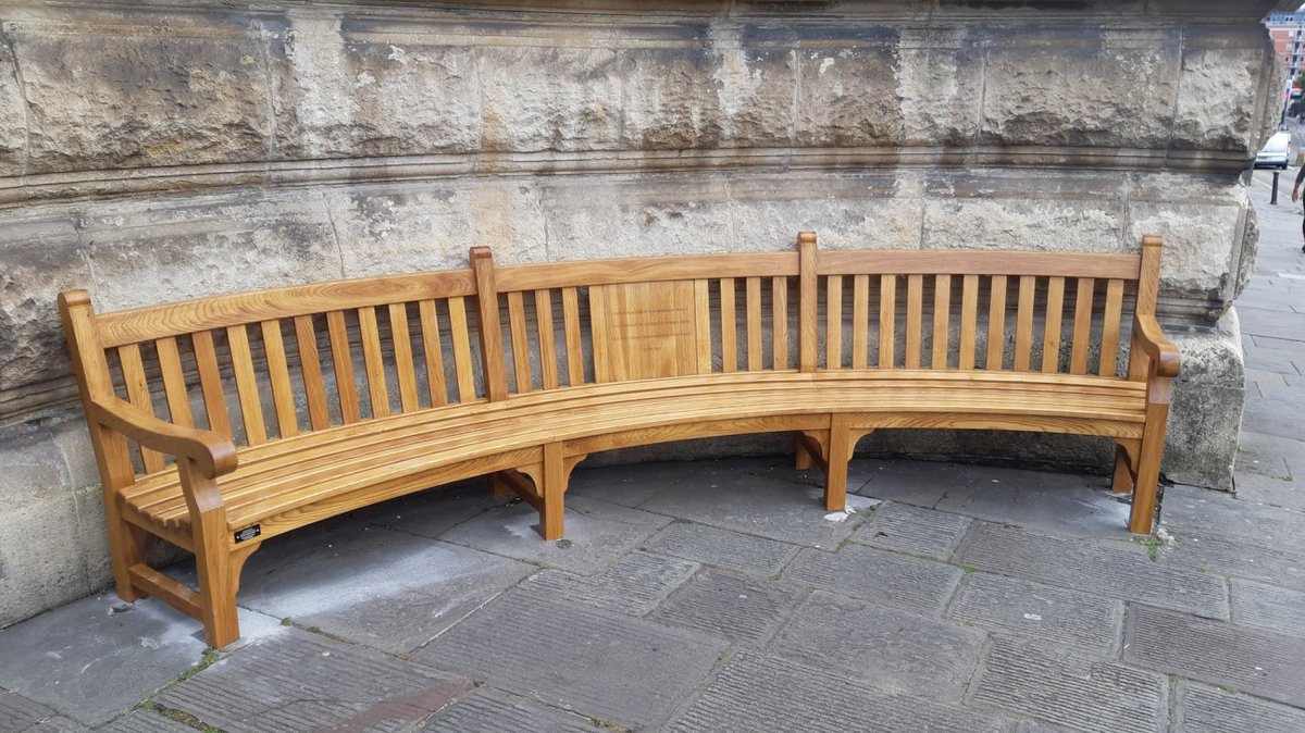 bristolmuseum's tweet photo. Two beautiful new benches have been installed outside the museum this week thanks to generous funding from the Post Office Remembrance Fellowship. 

The benches are war memorials commemorating the Bristol postal workers that lost their lives during WWII. https://t.co/vUYzRXKq2Y