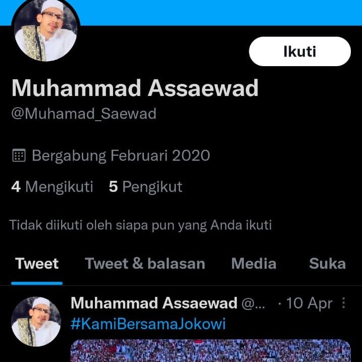 Muhammad_Saewad's tweet photo. Mohon di RT dan info-kan ke sahabat² kita yaa, saya cuma punya satu akun 👉 @Muhammad_Saewad

Akun² palsu lebih dari 10 yg mengatasnamakan saya gak usah follow... Maklum BuzzeRp kalau gak bikin fitnah, gak bisa makan.😁

Tolong di RT ya kawan, Jazakumullah khayran 🙏 https://t.co/2ZtEWdgwK1
