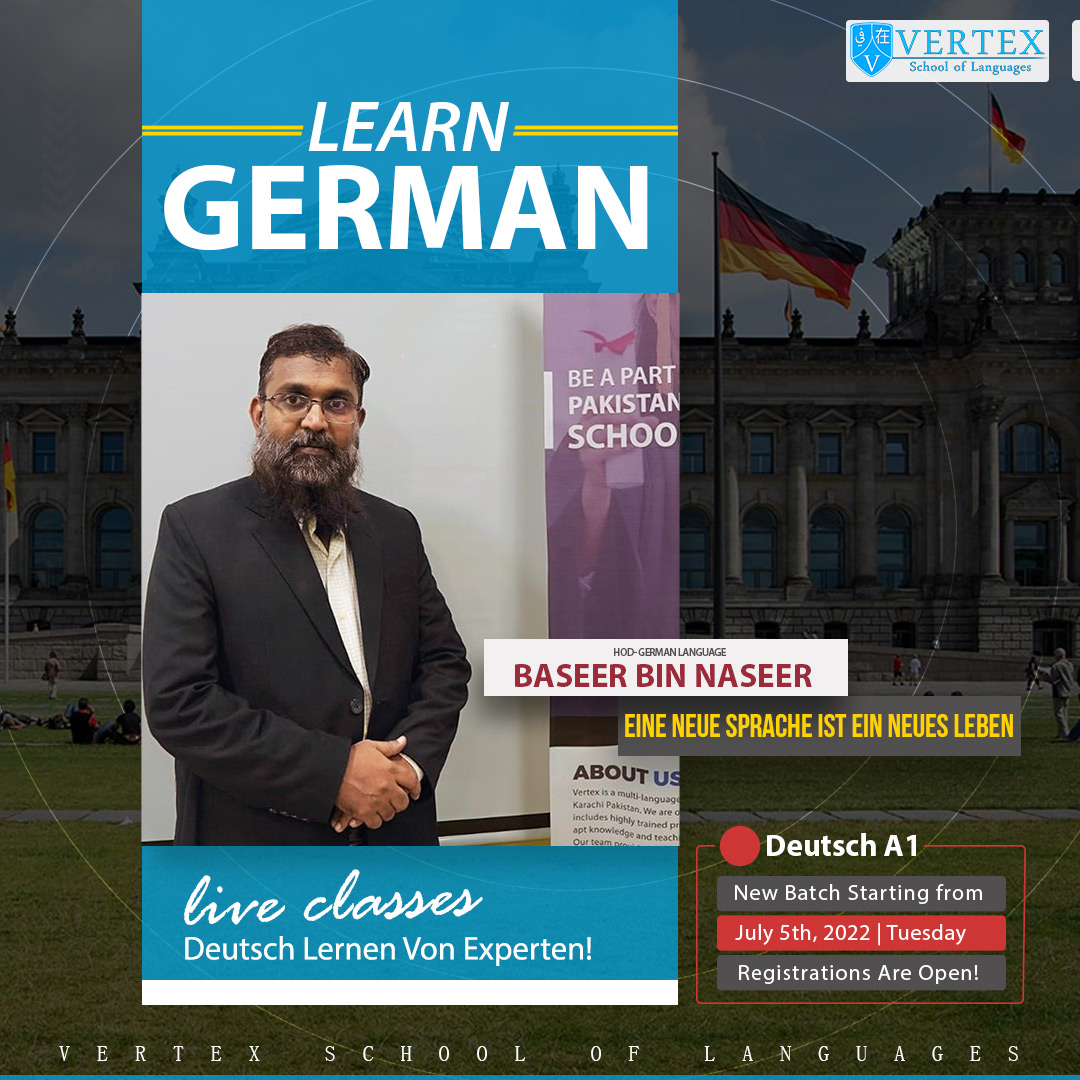 Vertex_School's tweet photo. One of the most crucial decision for your German language preparation is choosing the right instructor! Make sure you choose a teacher who is well versed in the domain of  German language! #germanlanguage #learnlanguages #germancourse #speakgerman #languageinstitute
#kidslanguage https://t.co/exXOlF8VsK