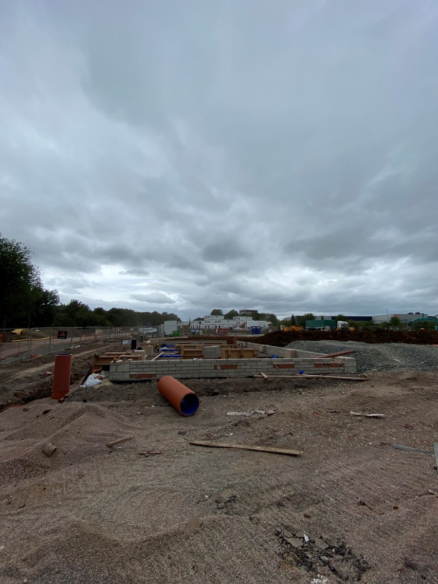 Great to see progress on site at our 120 unit #modular #development in #Hereford earlier this week.

I met with Bryn and Mark from CODA Workshop to talk through plans for a very special public art installation to mark this key @StonewaterUK site.  Watch this space...